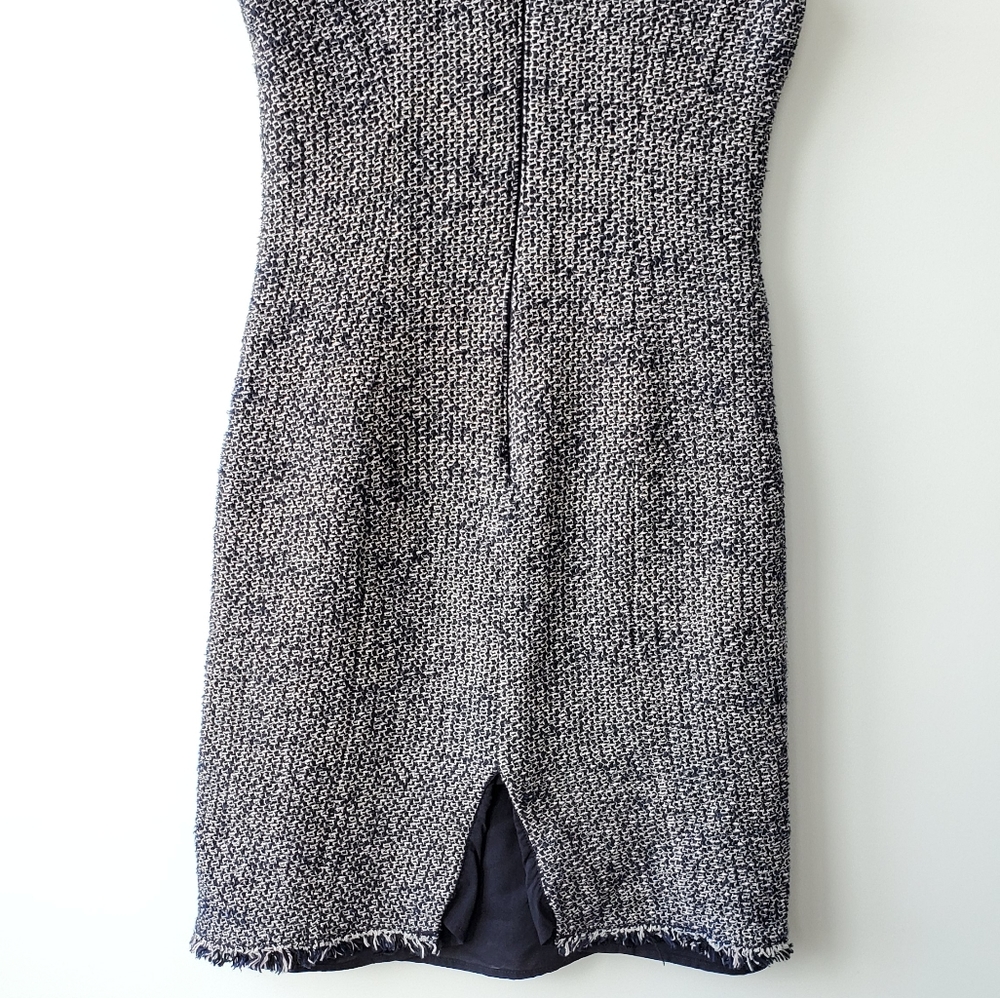 Rebecca Taylor Navy Confetti Tweed Dress in 0 - Picture 6 of 7